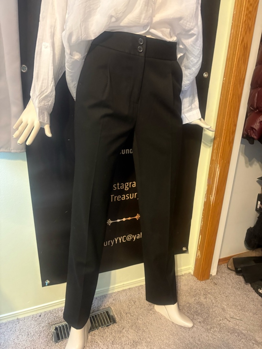 Classic Black High-Waist Trousers